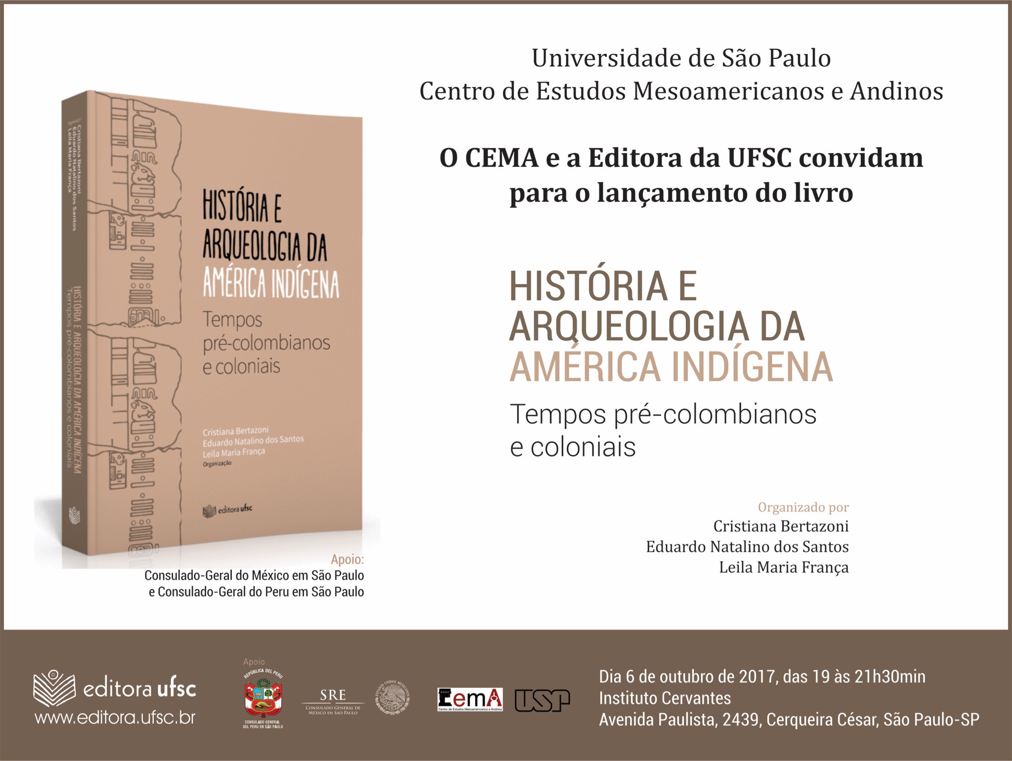 Lançamento do livro História e Arqueologia da América Indígena
